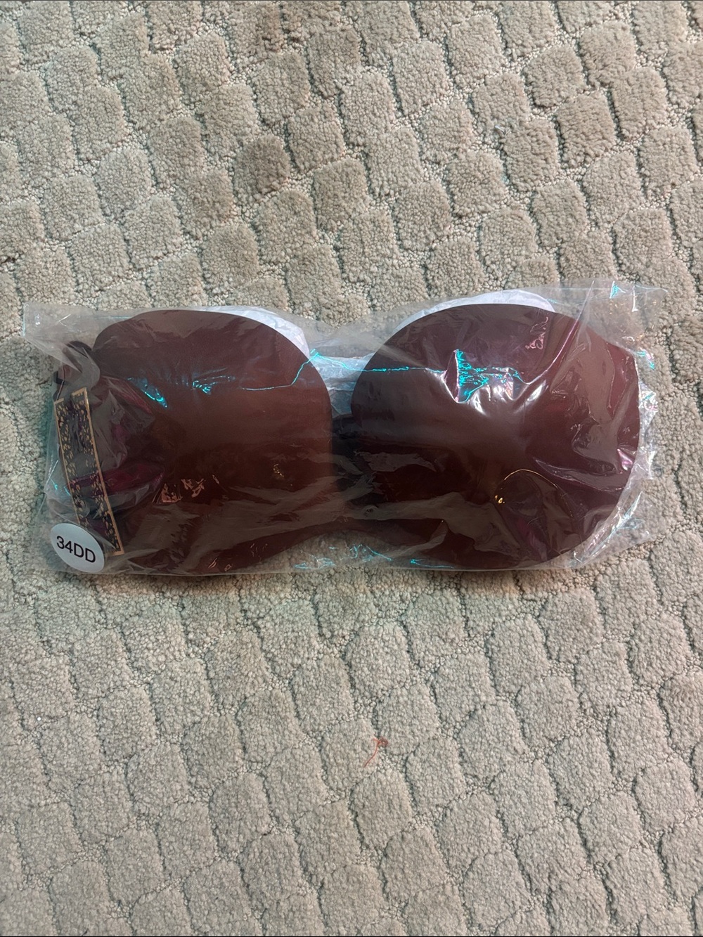 NWT The BareBack Sexy Back Multi-way Bra with adjustable straps Dark Brown 34DD